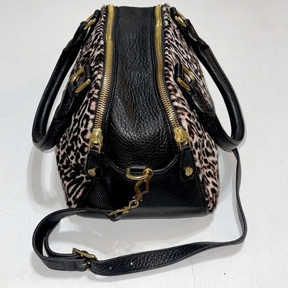 NWOT J. Crew Bienniel Medium Satchel Calf Hair Leopard - Picture 2 of 15